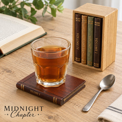 The Little Library — Book Coaster Set
